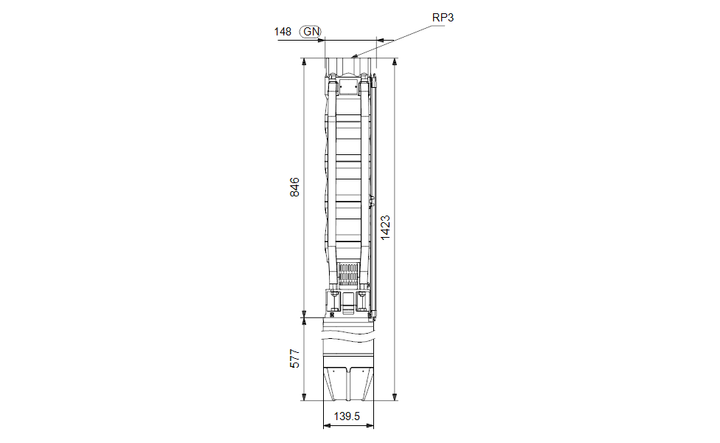 GRUNDFOS Unterwasserpumpe SP 46-5 Nr. 15A21905