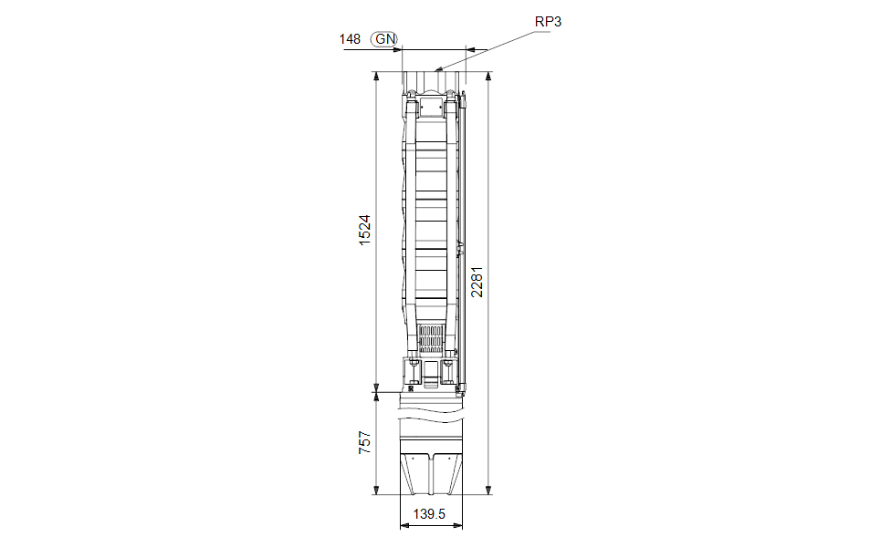 GRUNDFOS Unterwasserpumpe SP 46-11 Nr. 15A21911