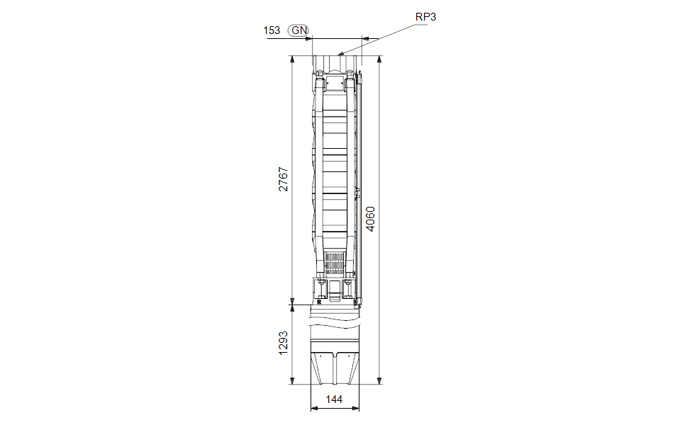 GRUNDFOS Unterwasserpumpe SP 46-22 Nr. 15A35322