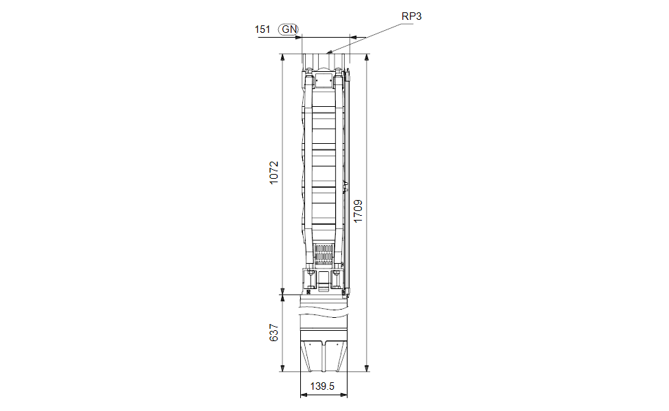 GRUNDFOS Unterwasserpumpe SP 46-7 Nr. 15A36907