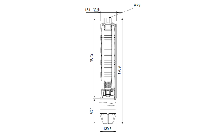 GRUNDFOS Unterwasserpumpe SP 46-7 Nr. 15A36907