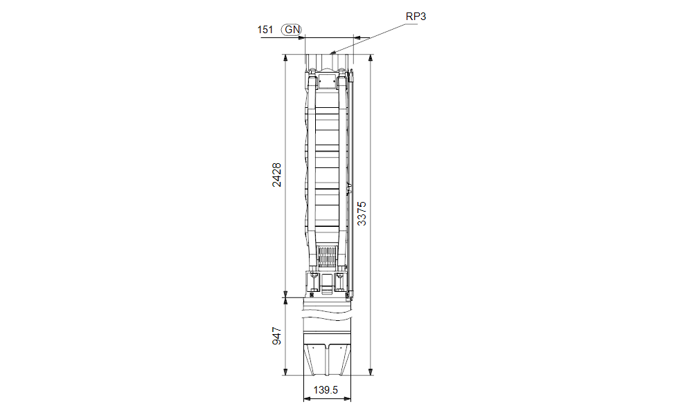 GRUNDFOS Unterwasserpumpe SP 46-19 Nr. 15A36919