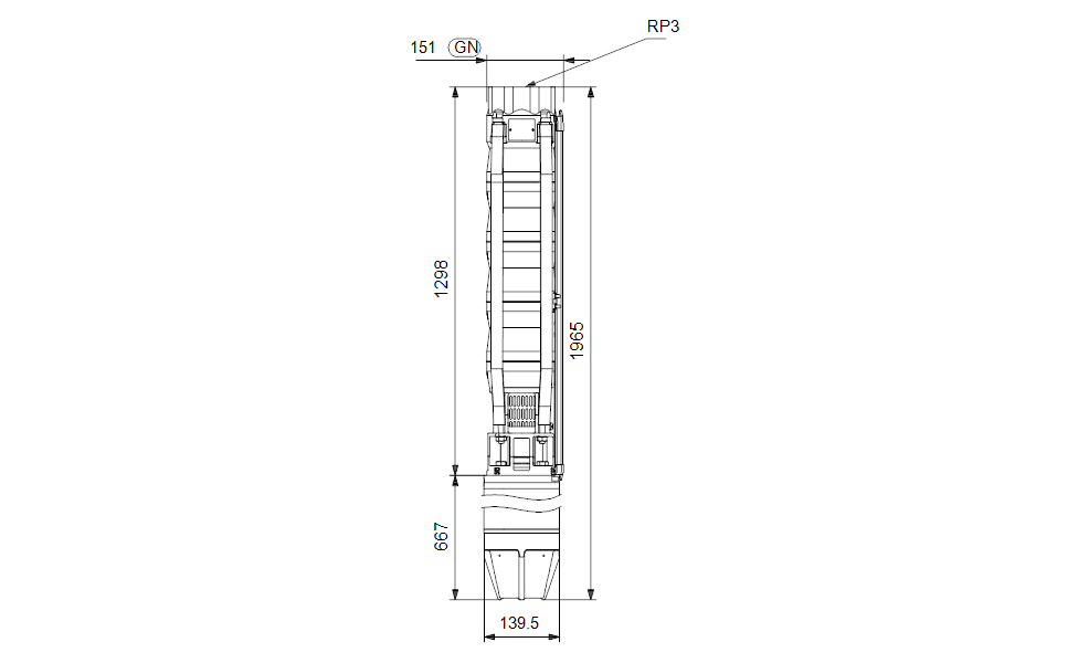 GRUNDFOS Unterwasserpumpe SP 46-9C Nr. 15A369F9