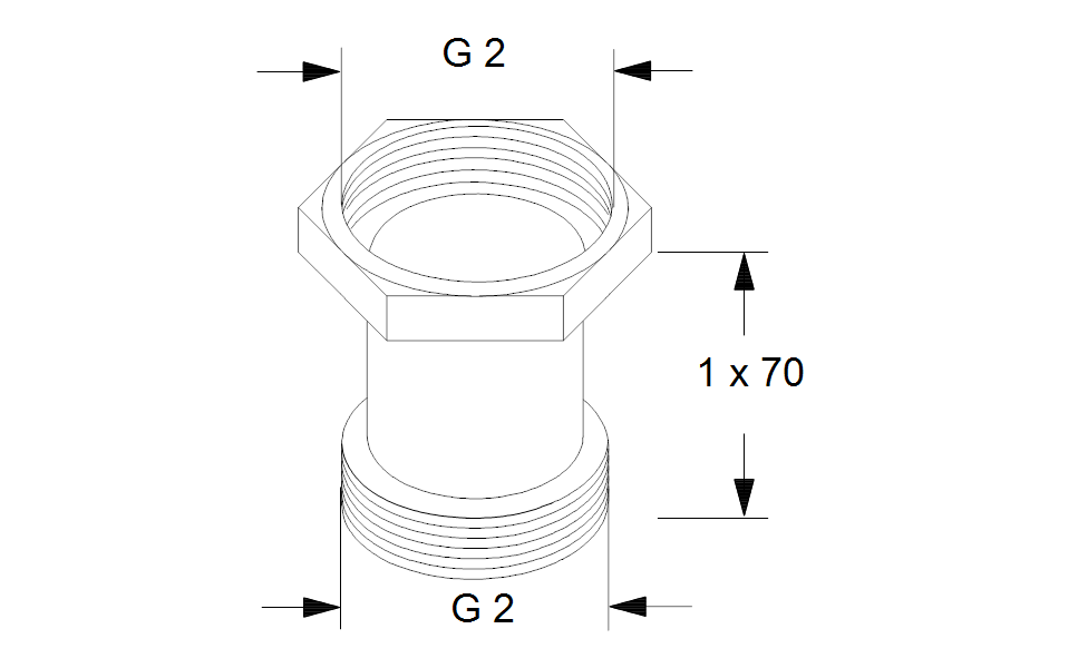GRUNDFOS Adapter A11 2"x2" PN 10 Nr. 535050 