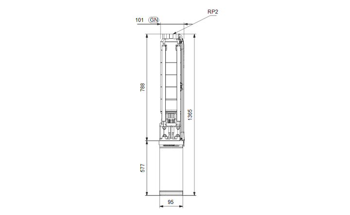 GRUNDFOS Unterwasserpumpe SP 9-11 Nr. 98699024
