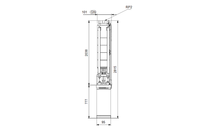 GRUNDFOS Unterwasserpumpe SP 9-36 Nr. 98699064