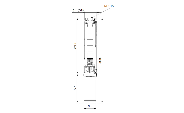 GRUNDFOS Unterwasserpumpe SP 7-51 Nr. 98699198