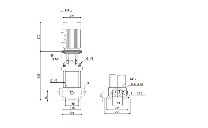 GRUNDFOS Kreiselpumpe CR 15-5 A-A-A-E-HQQE - Art. 96501908
