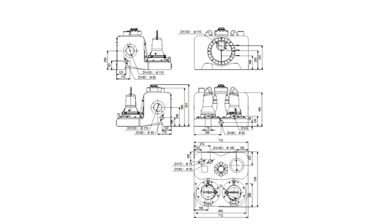 GRUNDFOS Doppelpumpenhebeanlage MDG.12.3.2 - Art. 97901139