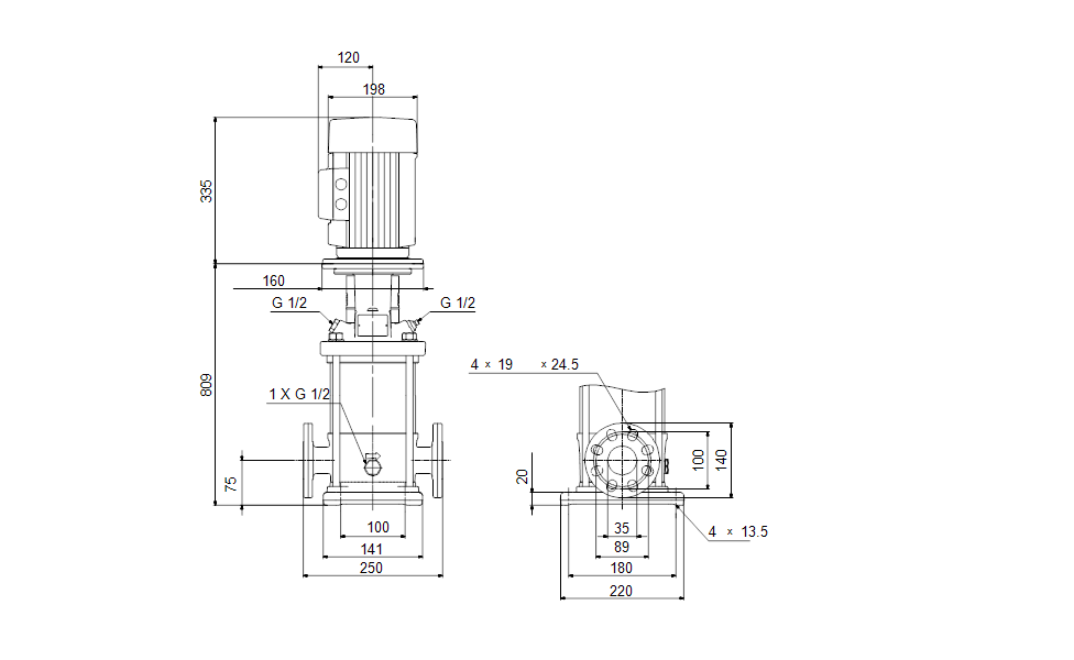 GRUNDFOS Kreiselpumpe CR 3-31 A-FGJ-A-E-HQQE - Art. 96513350