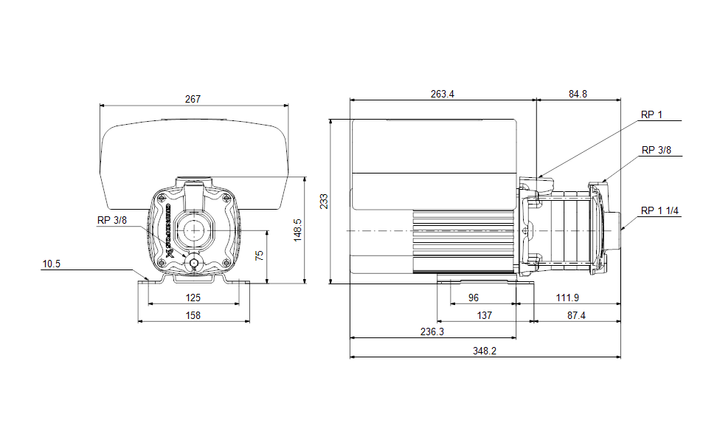 GRUNDFOS Blockpumpe CME 5-2 A-R-A-V-AQQV S-A-D-N - Art. 98395194
