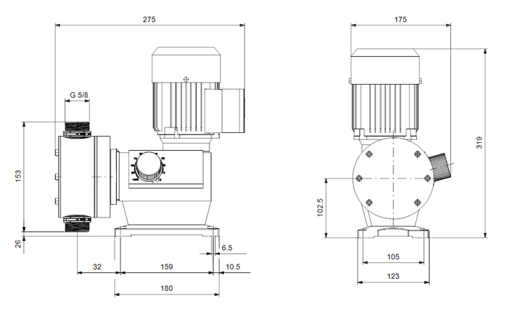 GRUNDFOS Mechanische Dosierpumpe DMX 14-10 B-SS/V/SS-X-E1AAXEMNG - Art. 99592004