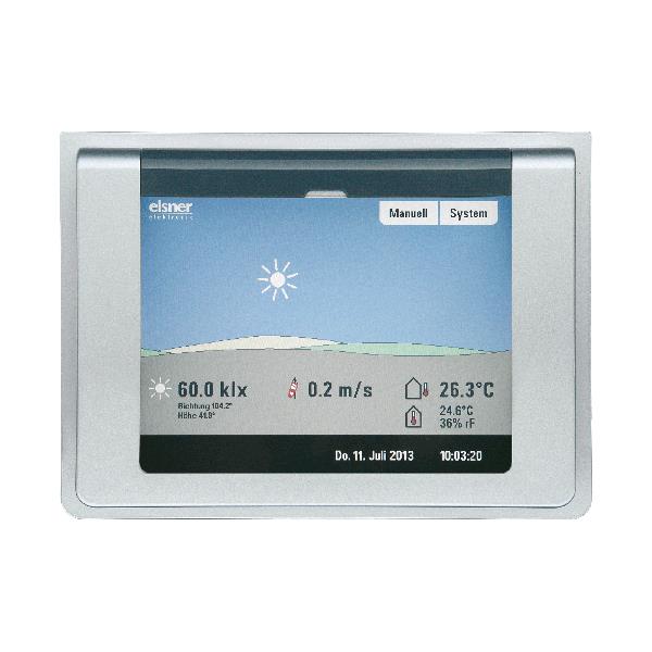 Elsner Elektronik Gebäudeautomation Steuerung WS1000 Color-6 alu, 6 Antriebs-Ausgänge (230 V AC) - Art. 60126