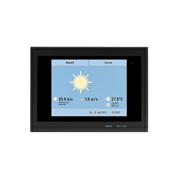Elsner Elektronik Gebäudeautomation Steuerung WS1 Style-4 schwarz, 4 Antriebs-Ausgänge (230 V AC) - Art. 60189