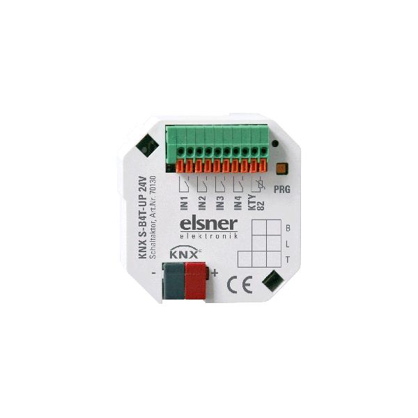Elsner Elektronik Gebäudeautomation Beschattungs/Fenster-Aktor KNX S-B4T-UP 24 V DC - Art. 70130