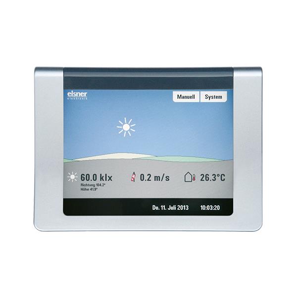 Elsner Elektronik Gebäudeautomation Steuerung WS1 Color-3 alu, 3 Antriebs-Ausgänge (230 V AC) - Art. 60141