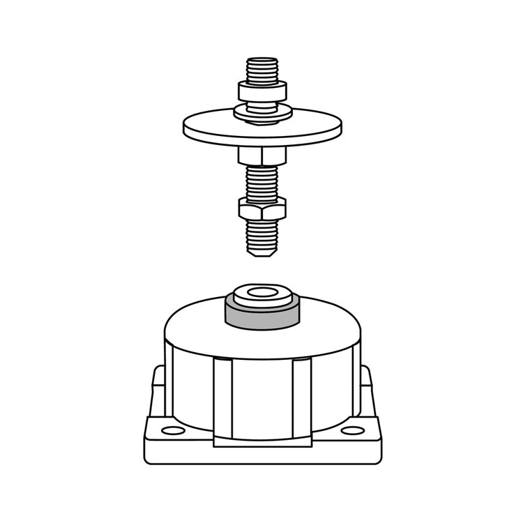 Bosch Antivibrationskit für die Wandmontage der Außengerät 4-16 kW 7738602373