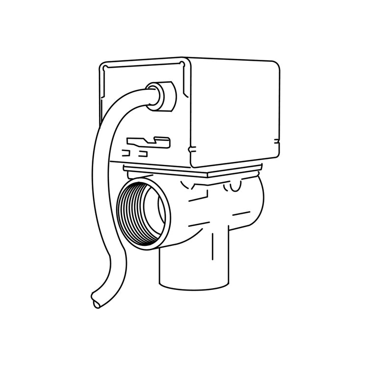 Bosch Dreiwege-Umschaltventil für externen Warmwasserspeicher Trinkwarmwasser, gesteuert von der externen Einheit 8-16 kW, komplett mit Ein-/Aus-Servomotor 230V-50Hz 7738602524