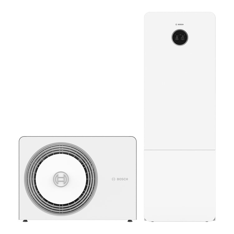 Bosch Einphasen-Wärmepumpe 5 kW und Innengerät mit 180 l Trinkwarmwasser-Speicher CS5800iAW ORM-S 7738602607