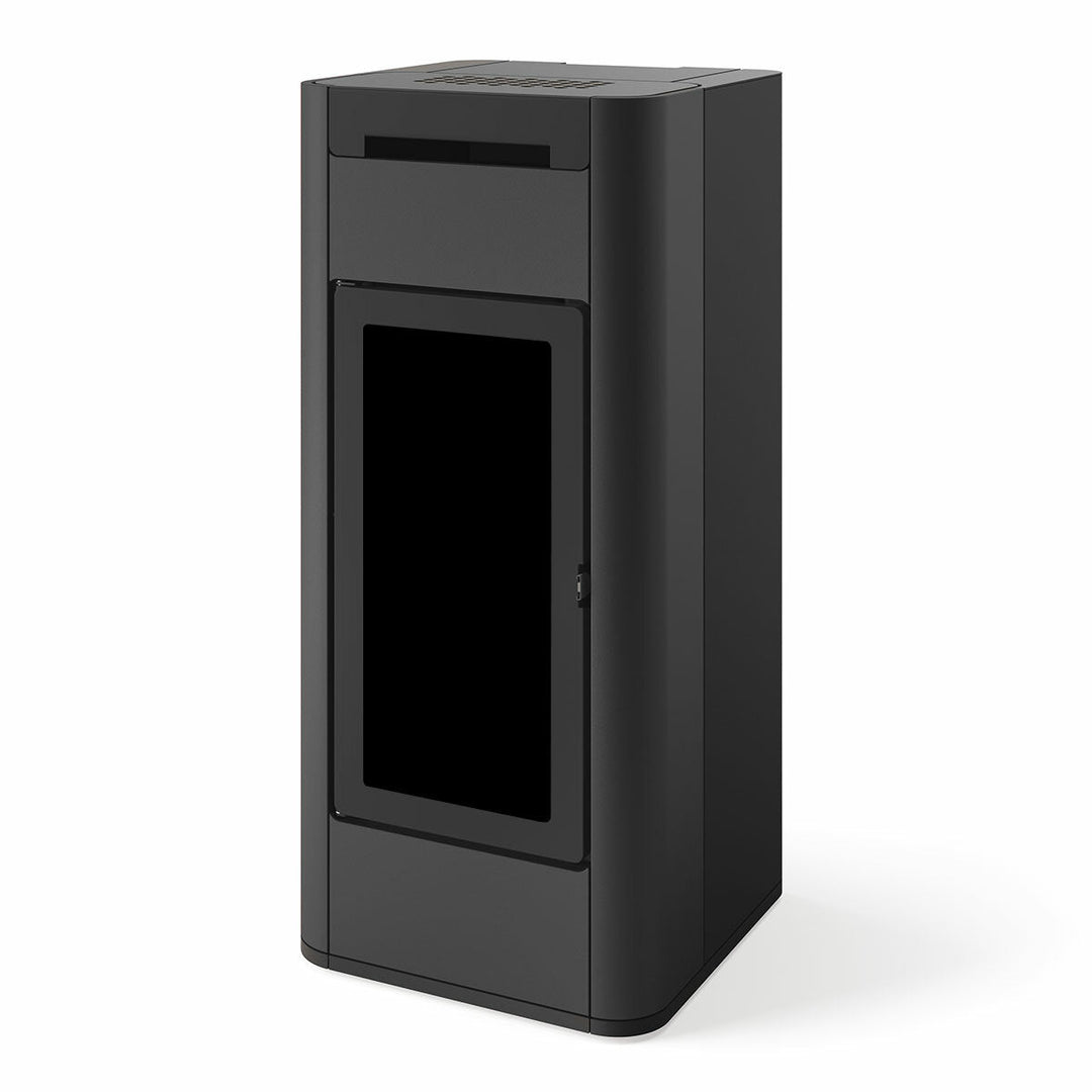 Edilkamin Tera H 25 Evo – Pelletofen (wasserführend), 25 kW, WLAN, Bordeaux