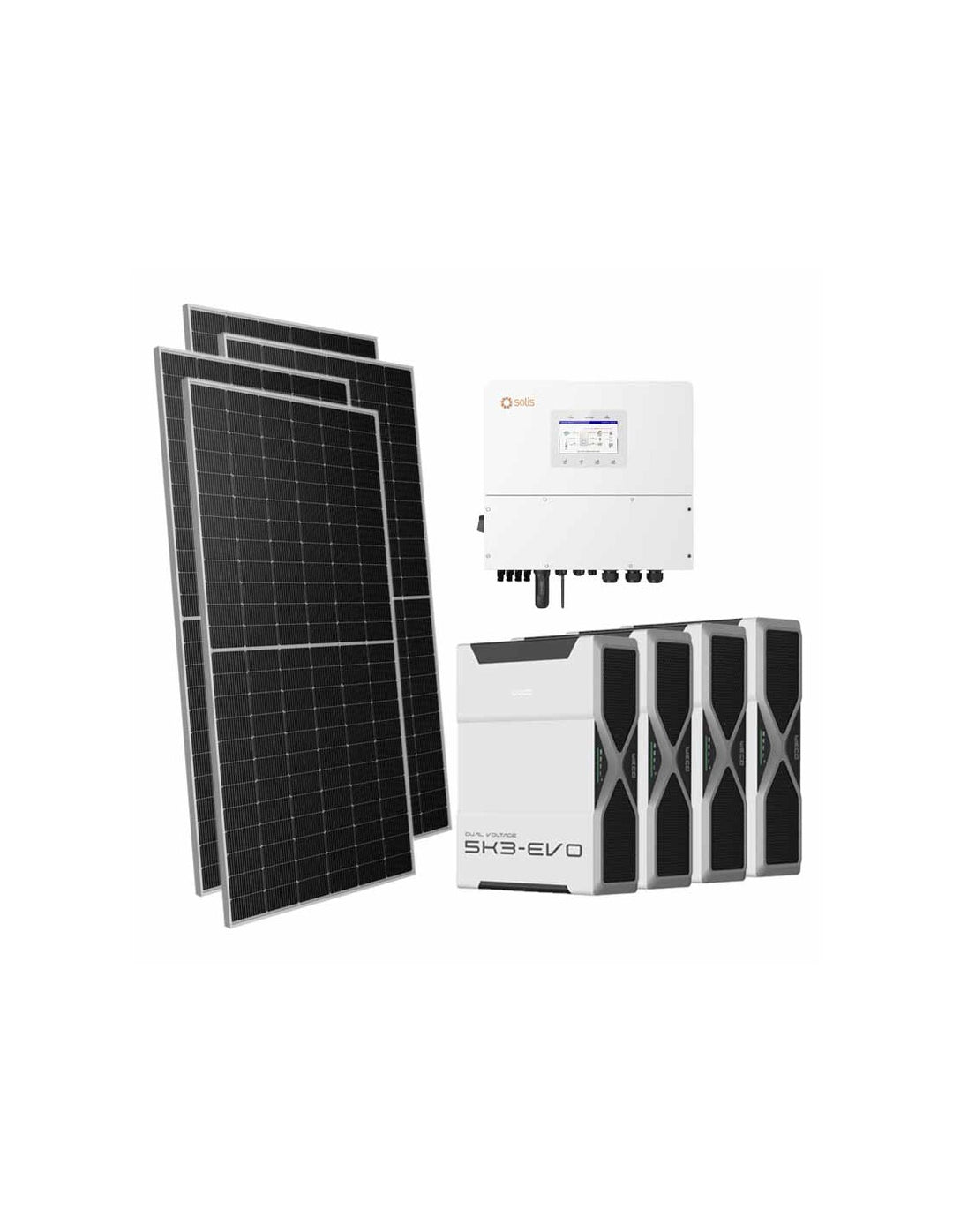 Dreiphasiges Photovoltaik-Kit 21420W Wechselrichter Solis 20kW Lithium 20.88kWh Weco...