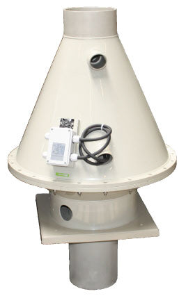 Systemair DVP 200D2-4 – Dachventilator säurefest (PP), Ø 200 mm, 400 V, 2261 m³/h