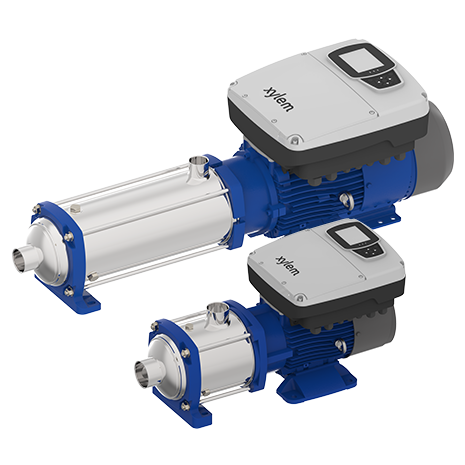 Lowara / Xylem eHM-N Mehrstufige horizontale Edelstahl-Kreiselpumpe Mehrpreis Sic/Kohle/KALREZ 10–22HM