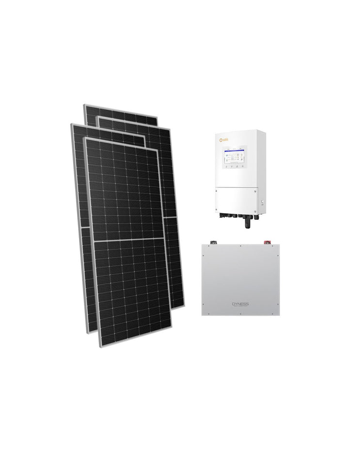 Einphasige Photovoltaik-Kit 5950W Wechselrichter Solis 5kW Akku 5.12kWh Dyness