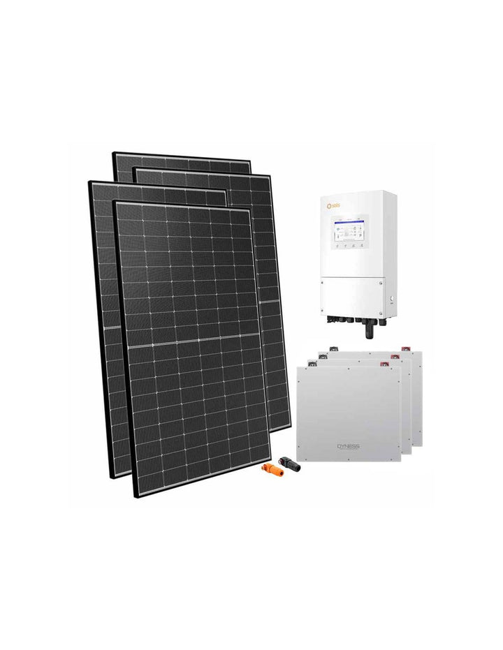 Einphasige Photovoltaik-Kit 8100W Wechselrichter Solis 8kW Akku 15.36kWh Dyness