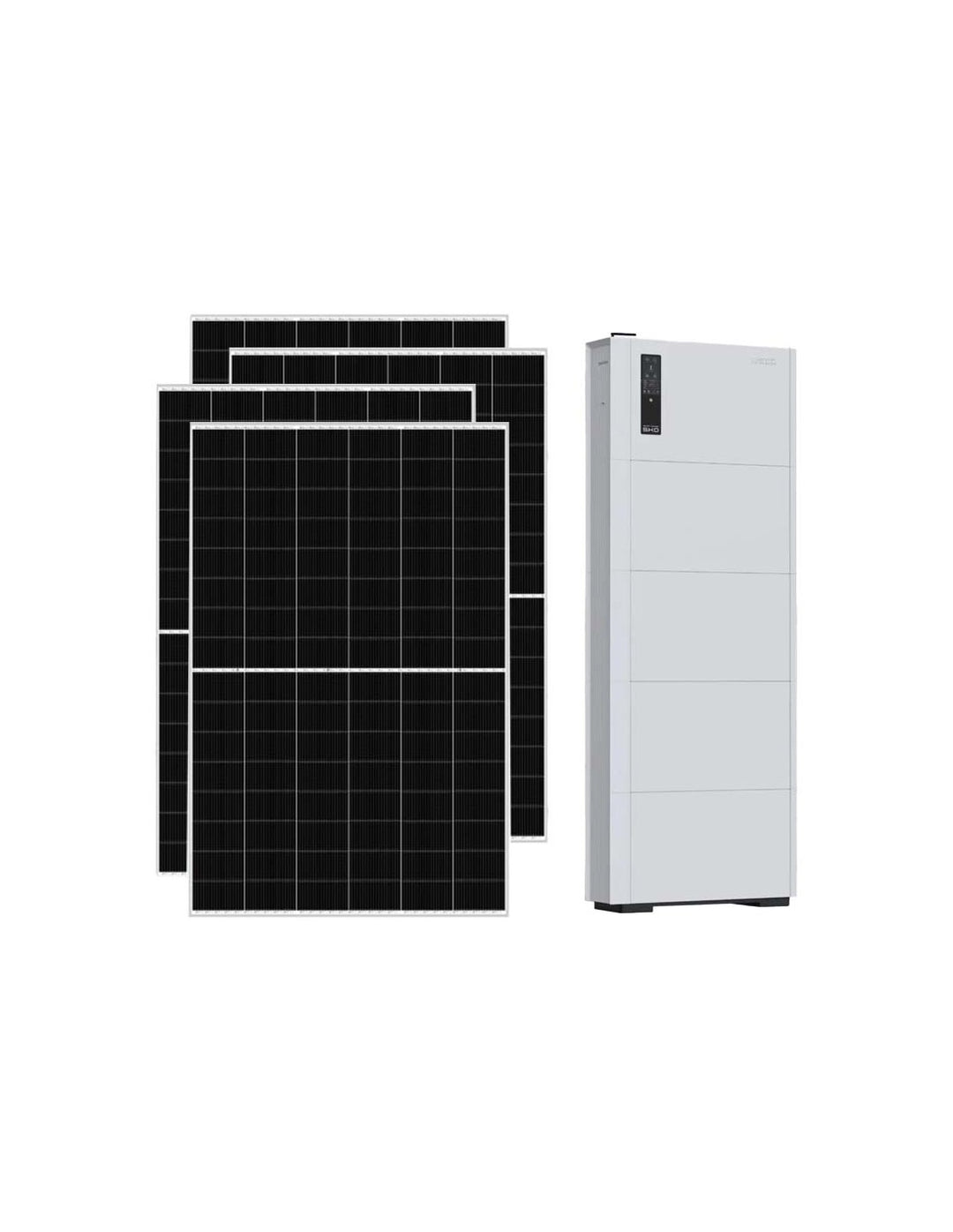 Einphasiges Photovoltaik-Kit 6370W inverter SMART EU 6kW Lithium 10.24kWh Weco