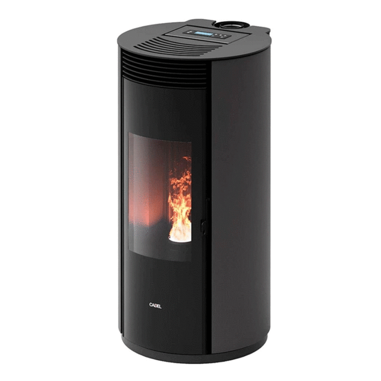 Cadel Spin Plus 9 8,5 kW Kanalluft-Pelletofen WiFi Titanium