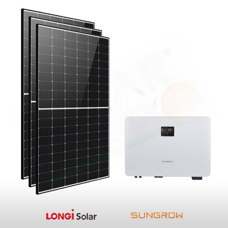 Longi Solar PHOTOVOLTAIK-KIT 4,1 KW LONGI SOLAR – SUNGROW FÜR DIE LAGERUNG VORBEREITET