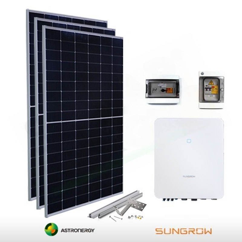 Astronergy PHOTOVOLTAIK-KIT 8,1 kW ASTNERGY – SUNGROW FÜR DIE LAGERUNG VORBEREITET (KOMPLETT)