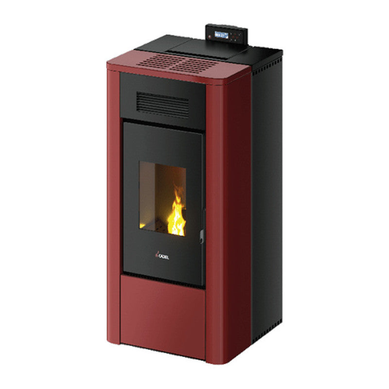 Cadel Idro River 16 CADEL roter 16,2 kW Wasserpelletofen mit WLAN