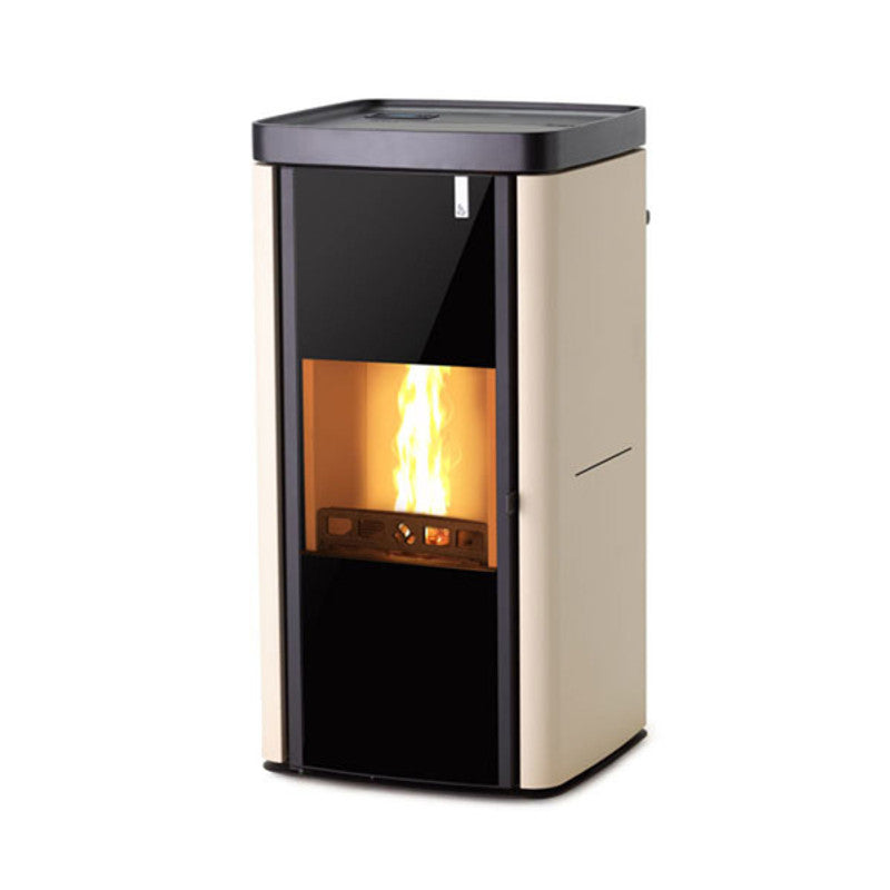 Girolami Soft 18 elfenbeinfarbener Mehrstoffkocher 17 kW Wasserkraft + Warmwasser-Set