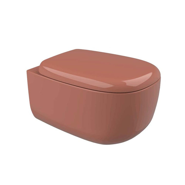 Flaminia Hängendes WC mit goclean®-System, ohne Sitz, Farbe Terrakotta, glänzende Oberfläche BONOLA BN118GTC