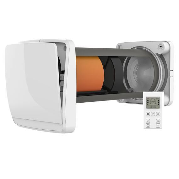 O.ERRE Ghost 100 Wireless – Dezentrales Wärmerückgewinnungsgerät, 30 m³/h, Ø 100 mm