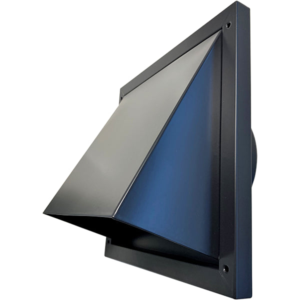 Paneir HRV 200 BL – Lüftungsgitter aus Edelstahl, schwarz, Ø 200 mm