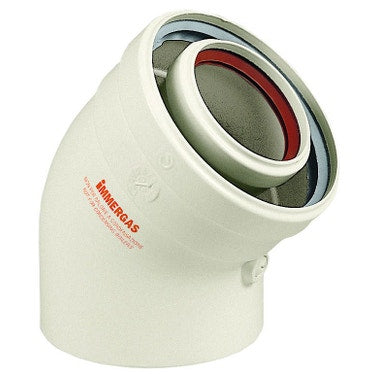 Immergas Kit Bogen Ø45 koaxialer Rauchabzug 60/100 PPS 3.010950