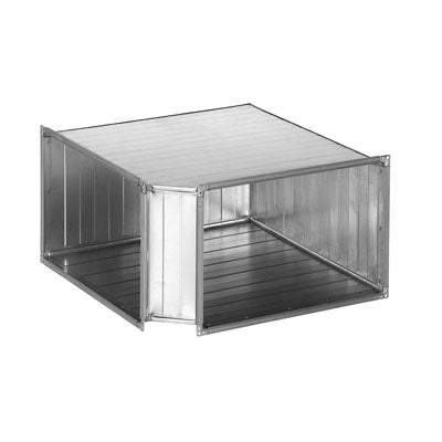 Lindab LBR 400x200/45 – Bogen 45°, viereckig, 400 x 200 mm