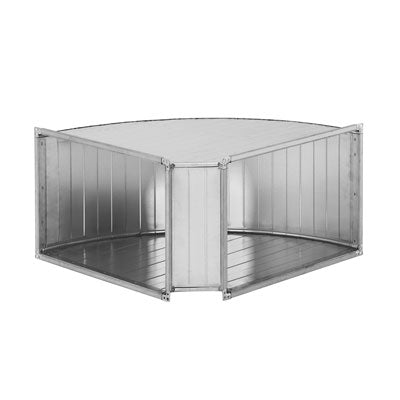 Lindab LBXR 600x350/45 – Bogen 45°, viereckig, 600 x 350 mm
