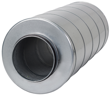 Systemair LDC 400-900 – Rohrschalldämpfer, Rohr 400 mm, Länge 900 mm