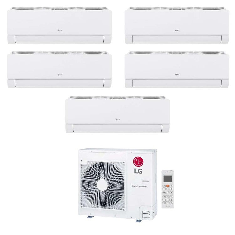 LG 5-fach-Split-Klimagerät DUALCOOL Libero Smart, Wandgerät, Inverter, WLAN, Weiß – Außengerät R32 8,8 kW, Innengeräte 7000+7000+7000+9000+12000 BTU MU5R30.U36A0+MS[07|07|07]EZ.NSJ+EZ[09|12]CSN.CSJ1