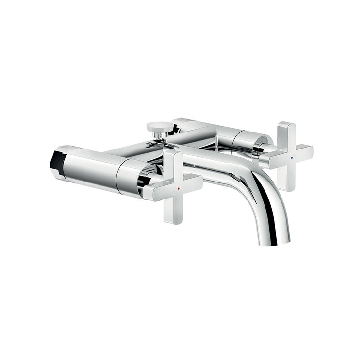 Nobili Außenarmatur für Badewanne T. 22 cm, mit Umsteller, Chrom-Finish LIRA LR116210/1CR