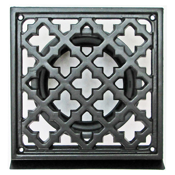 Paneir LMB 100 B – Retro-Lüftungsgitter quadratisch, Aluminium schwarz, Rohr 100 mm