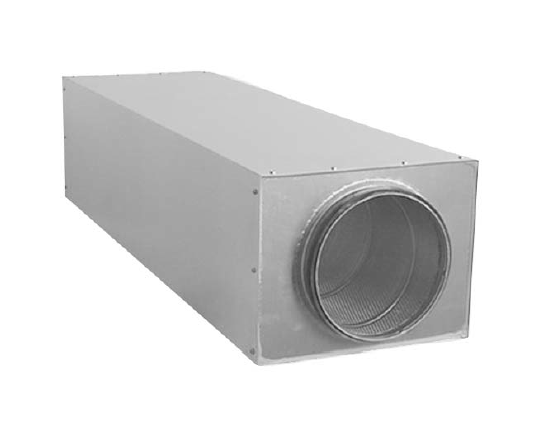 Lindab LRCB-250-1000 – Schalldämpfer, Rohr 250 mm, Länge 1000 mm