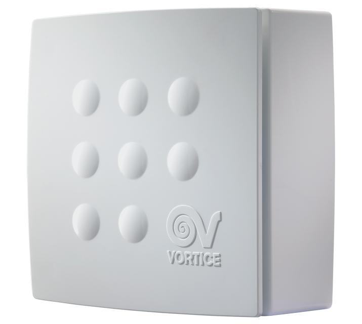 Vortice Quadro Super 100 T – Radialventilator, Ø 100 mm, 285 m³/h