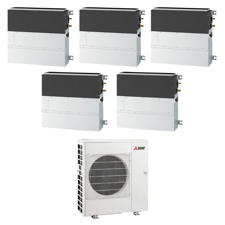 Mitsubishi 5-fach-Split-Klimagerät SFZ-M, Wand-/Truhengerät, Inverter – Außengerät R32 12 kW, Innengeräte 9000+12000+12000+12000+18000 BTU MXZ-6F120VF+SFZ-M[25|35|35|35|50]VA