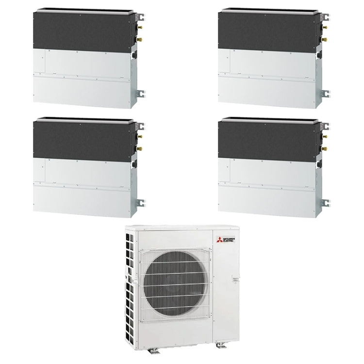 Mitsubishi 4-fach-Split-Klimagerät SFZ-M, Wand-/Truhengerät, Inverter – Außengerät R32 8,3 kW, Innengeräte 9000+12000+12000+12000 BTU MXZ-4F83VFHZ+SFZ-M[25|35|35|35]VA