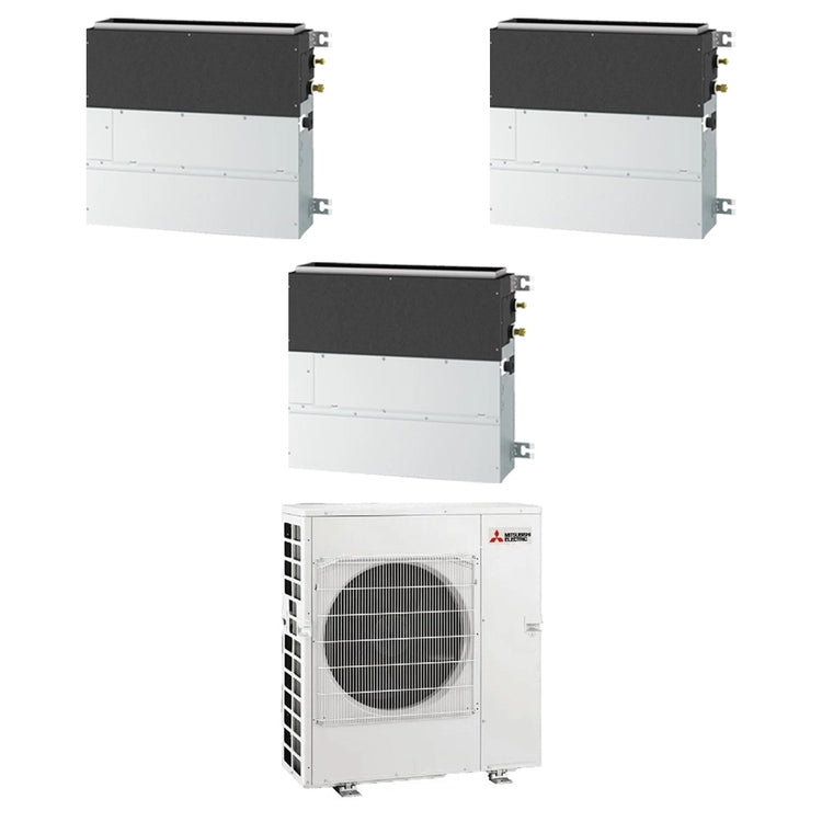 Mitsubishi 3-fach-Split-Klimagerät SFZ-M, Wand-/Truhengerät, Inverter – Außengerät R32 8,3 kW, Innengeräte 9000+9000+21000 BTU MXZ-4F83VFHZ+SFZ-M[25|25|60]VA